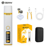 Lima de Uñas Recargable con luz + Tijera + 3 puntas adiamantadas para perro
