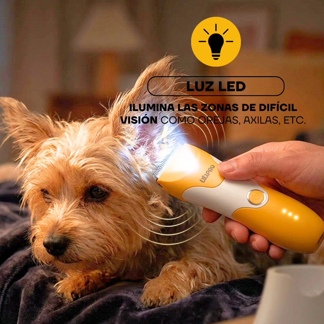 Cortapelos Inalámbrico para Gatos y Perros con LED | LILIPROPET PT303
