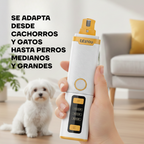 Lima de Uñas Profesional Eléctrica para Perros y Gatos con Pantalla LED | LILIPROPET PG102