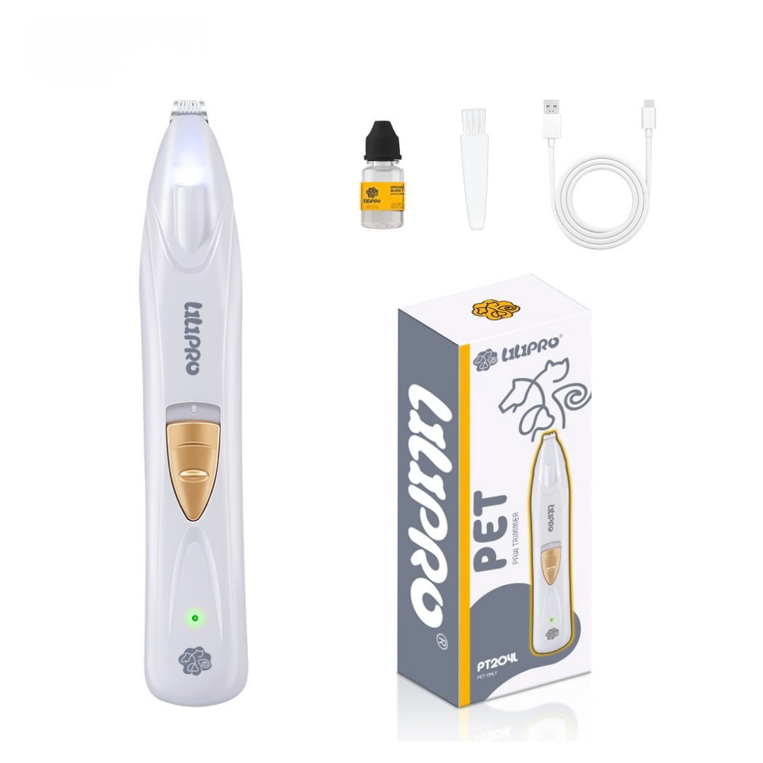Recortadora de Pelo para Patas con Luz LED y Cuchilla Cerámica | LILIPROPET PT204L