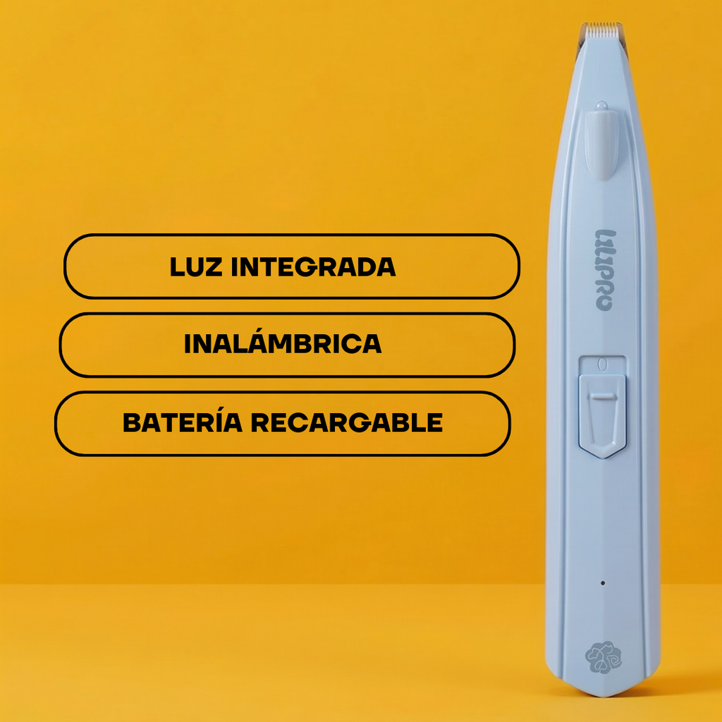 Recortadora de Pelo para Patas con Luz LED para Perros y Gatos | LILIPROPET PT203L
