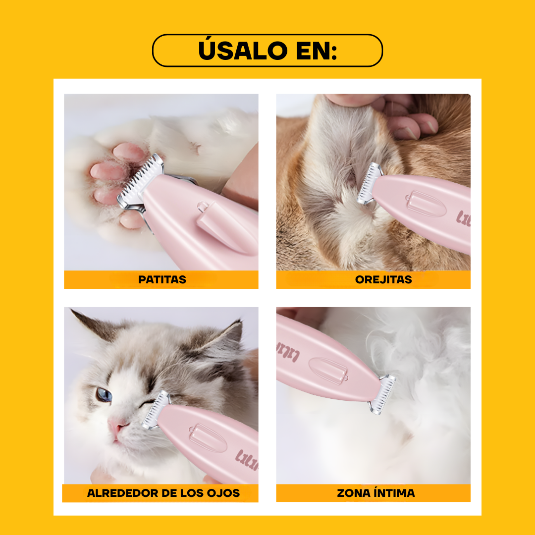 Recortadora de Pelo para Patas para Perros y Gatos con LED | LILIPROPET PT200L