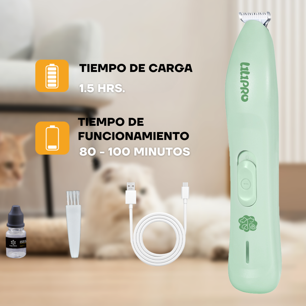 Recortadora de Pelo para Patas Silenciosa para Perros y Gatos | LILIPROPET PT206