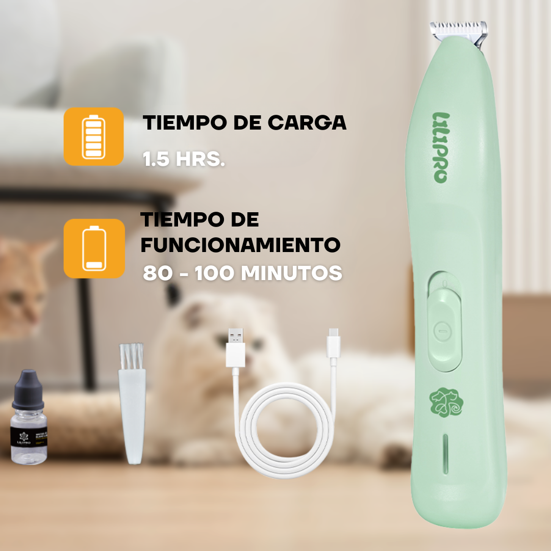 Recortadora de Pelo para Patas Silenciosa para Perros y Gatos | LILIPROPET PT206