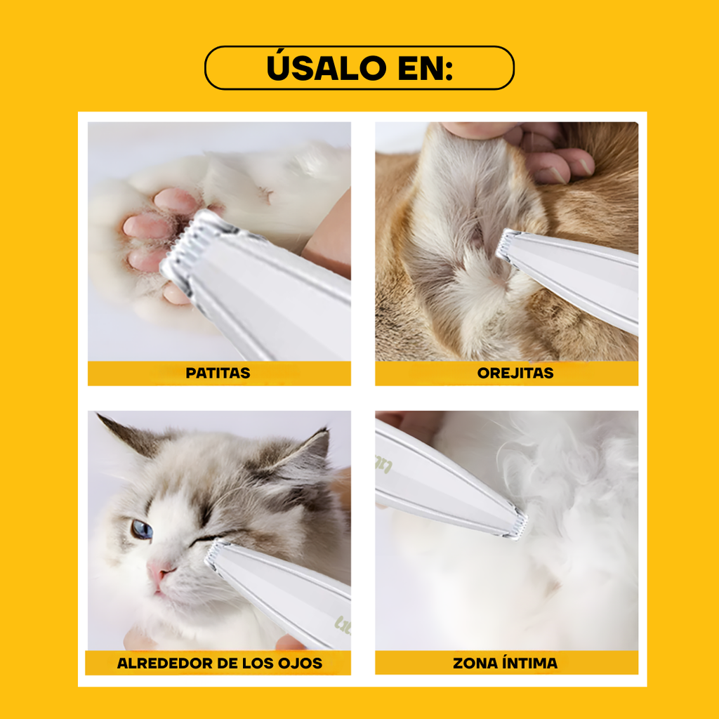 Recortadora de Pelo para Patas Inalámbrica para Perros y Gatos | LILIPROPET PT202