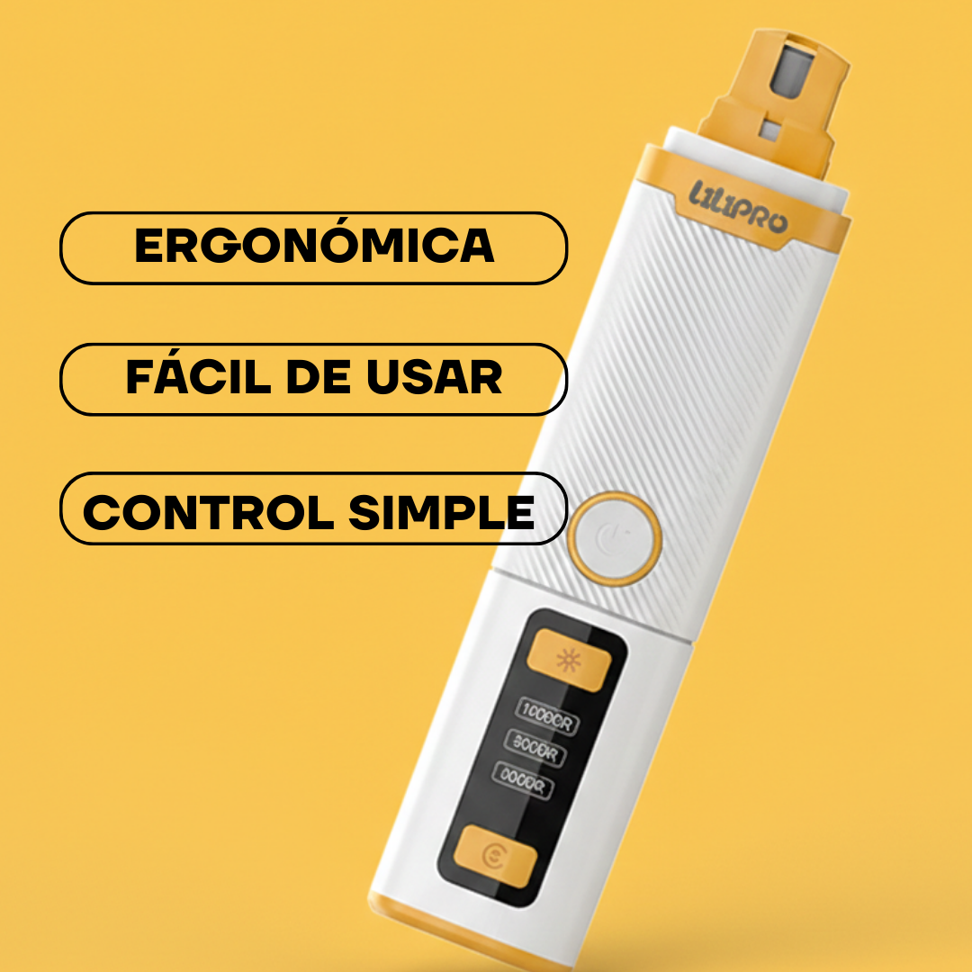 Lima de Uñas Profesional Eléctrica para Perros y Gatos con Pantalla LED | LILIPROPET PG102