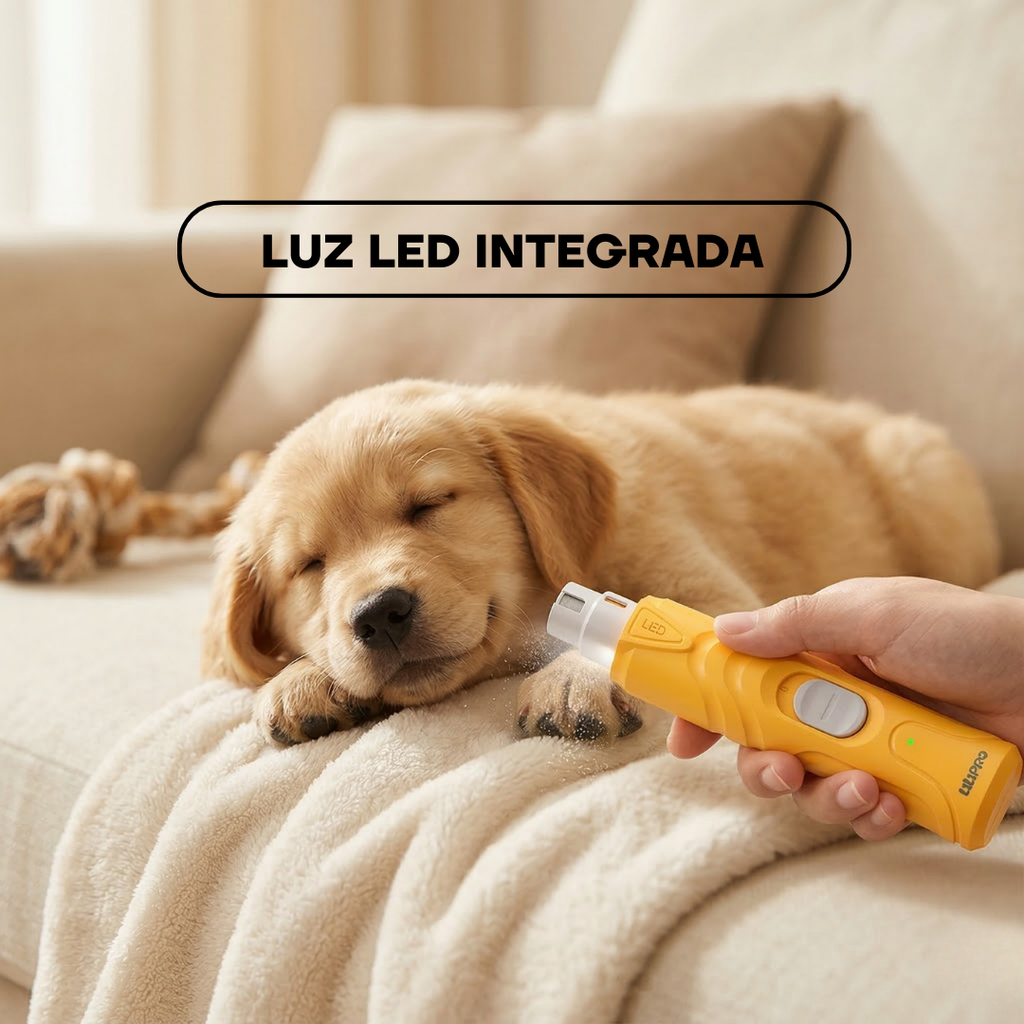 Lima de Uñas Eléctricas para Perros y Gatos con Luz LED | LILIPROPET PG100