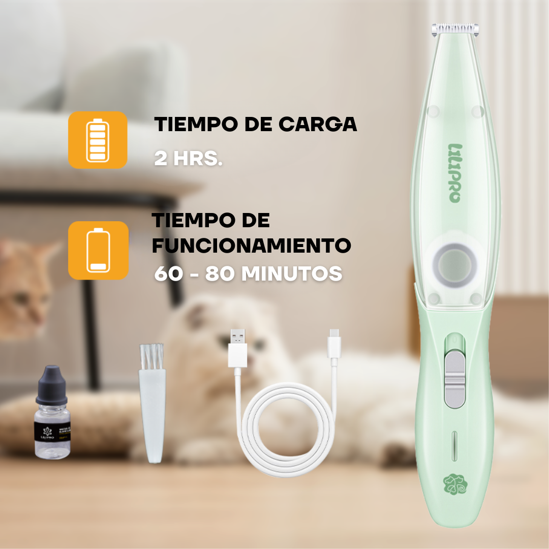 Recortadora de Pelo para Patas con Succión para Perros y Gatos | LILIPROPET PT208