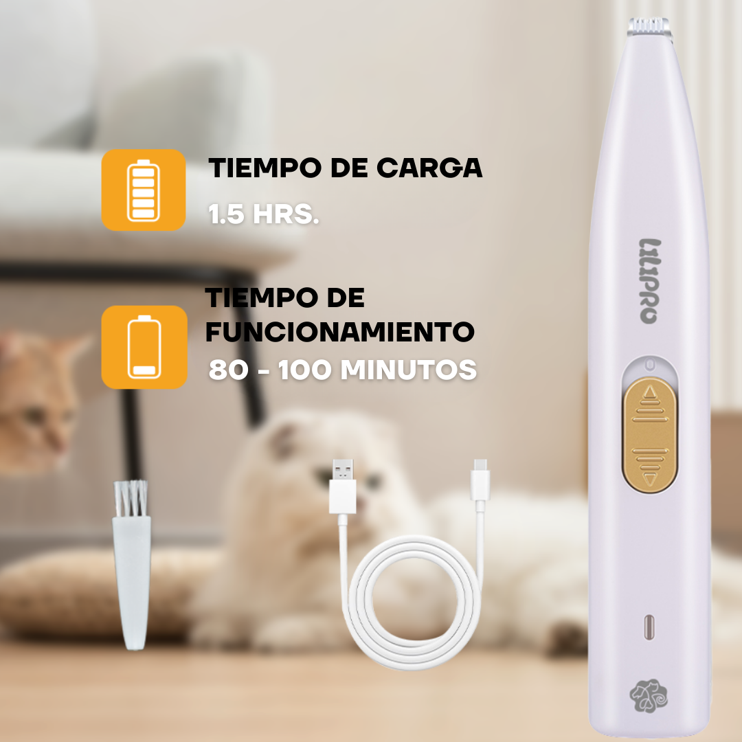 Recortadora de Pelo para Patas Inalámbrica para Perros y Gatos | LILIPROPET PT202