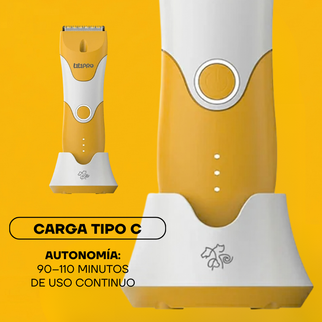 Cortapelos Inalámbrico para Gatos y Perros con LED | LILIPROPET PT303