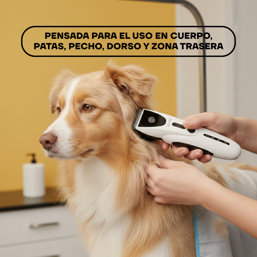 Cortapelos Inalámbrico Potente para Perros y Gatos con Cuchilla Cerámica | LILIPROPET PT306