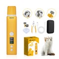 Lima de uñas para perros y gatos LILIPRO PET PG101 con 3 cabezales, cortaúñas, cable USB, estuche, muelas de repuesto y caja