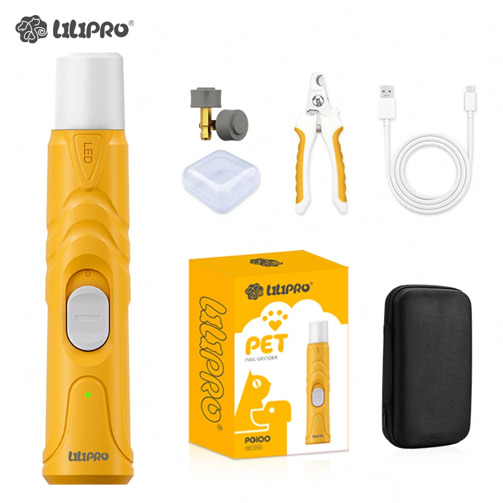 Lima de Uñas Eléctricas para Perros y Gatos con Luz LED | LILIPROPET PG100