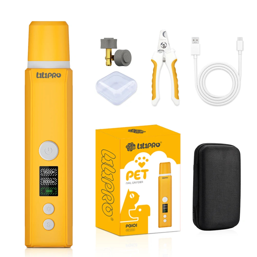 Lima de Uñas Eléctrica  para Perros y Gatos con LED | LILIPROPET PG101