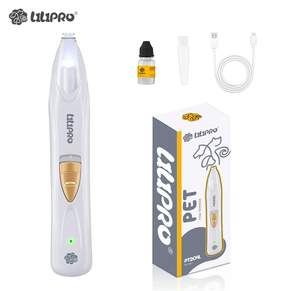 Recortadora de Pelo para Patas con Luz LED y Cuchilla Cerámica | LILIPROPET PT204L