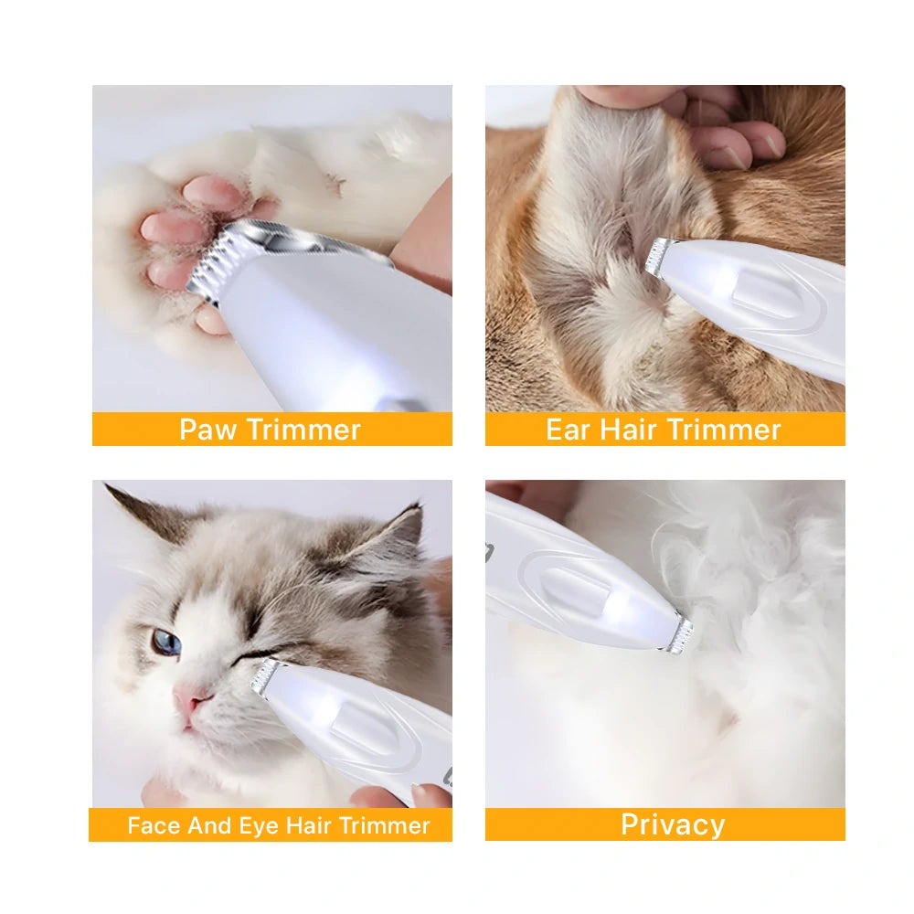 Recortadora de Pelo para Patas con Luz LED y Cuchilla Cerámica | LILIPROPET PT204L