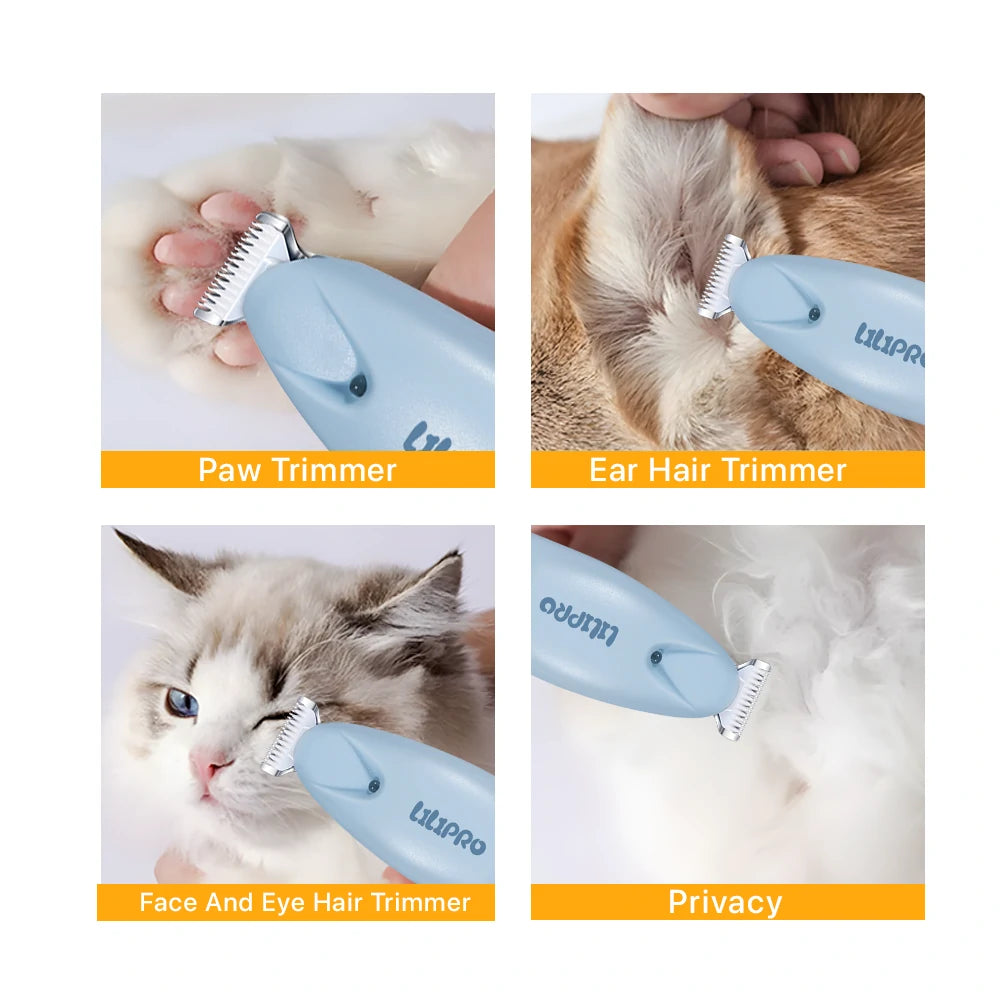 Recortadora de Pelo para Patas con Luz LED para Perros y Gatos | LILIPROPET PT206L